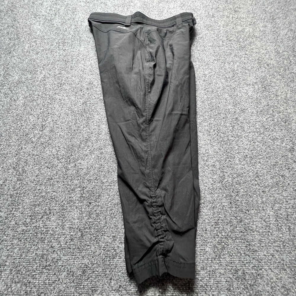 Eddie Bauer Rainier Capris Womens 8 Black Hiking Outdoor Stretch Pants C1061086 - Picture 10 of 12